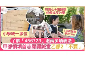 小一統一派位｜甲乙部填表策略 甲部1個填法減入首志願機會