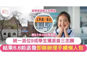 小一註冊證｜統一派位結果6.8前派發！附辦理手續懶人包