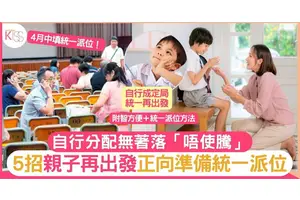 自行分配無著落 5個貼士親子 樂觀再出發 正向準備統一派位