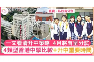 升中策略|4類型香港中學比較 及升中重要時間表